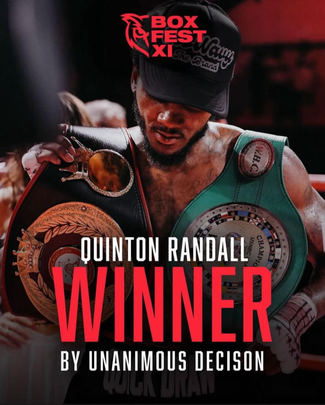 QUINTON RANDALL FRUSTRATES JANELSON BOCACHICA, SCORES IMPRESSIVE UNANIMOUS DECISION VICTORY IN BOXFEST XI MAIN EVENT